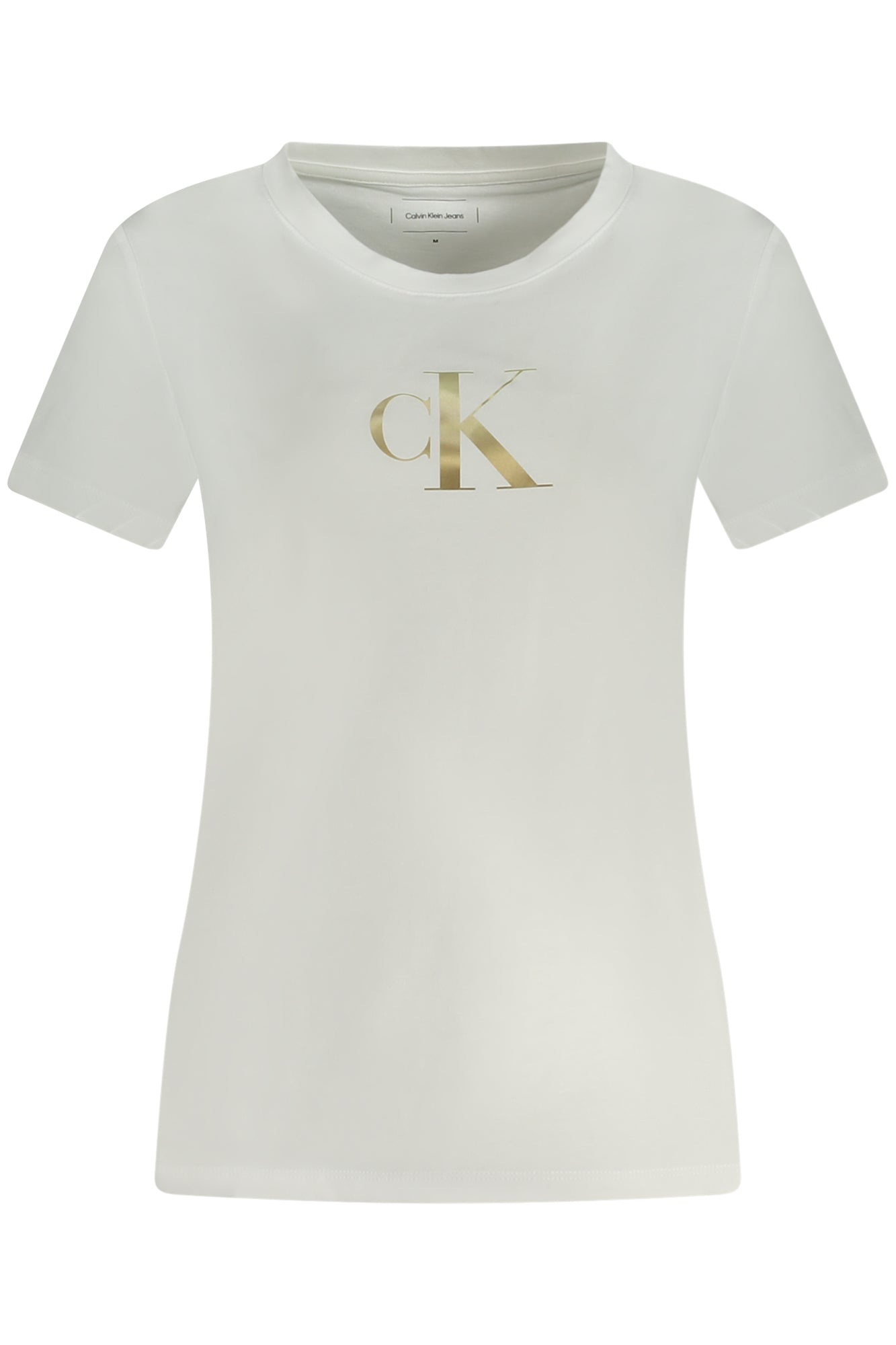 CALVIN KLEIN ТЕНИСКА С КЪС РЪКАВ ДАМСКА БЯЛА-0