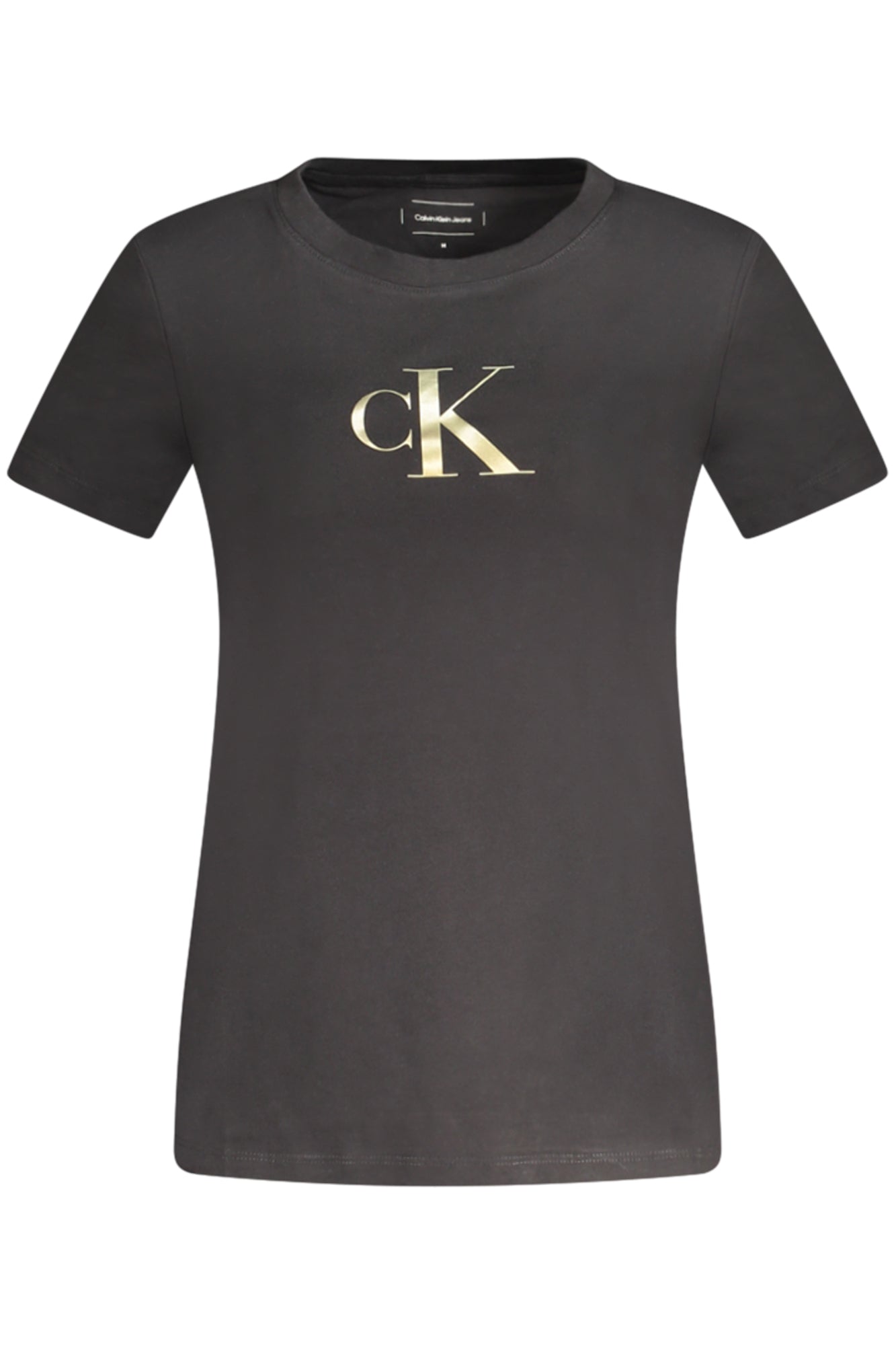CALVIN KLEIN ТЕНИСКА С КЪС РЪКАВ ДАМСКА ЧЕРНА-0