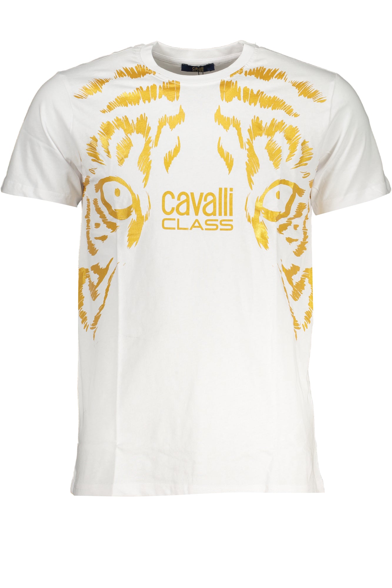 CAVALLI CLASS МЪЖКА ТЕНИСКА С КЪС РЪКАВ БЯЛА-0