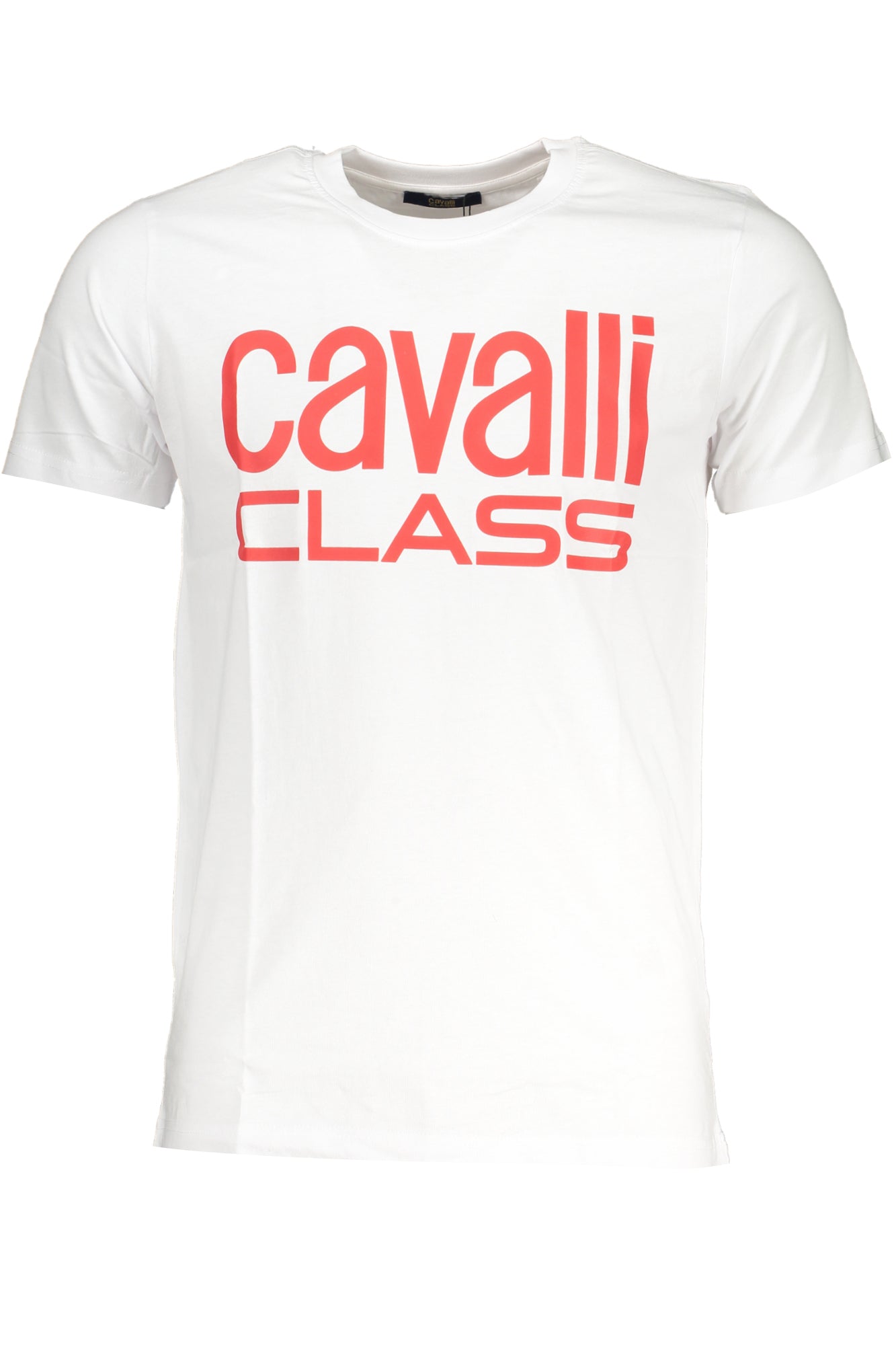 CAVALLI CLASS МЪЖКА ТЕНИСКА С КЪС РЪКАВ БЯЛА-0