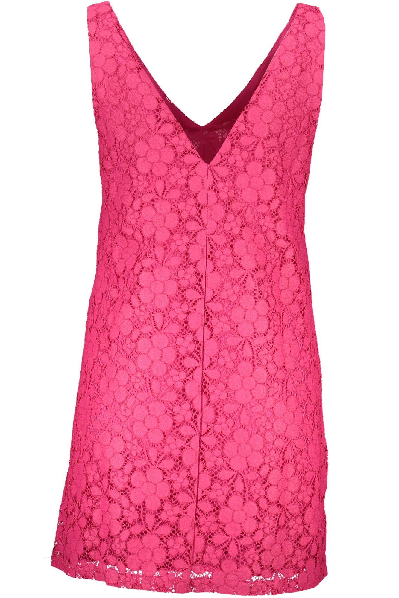 РОЗОВА ДАМСКА КЪСА РОКЛЯ DESIGUAL-1