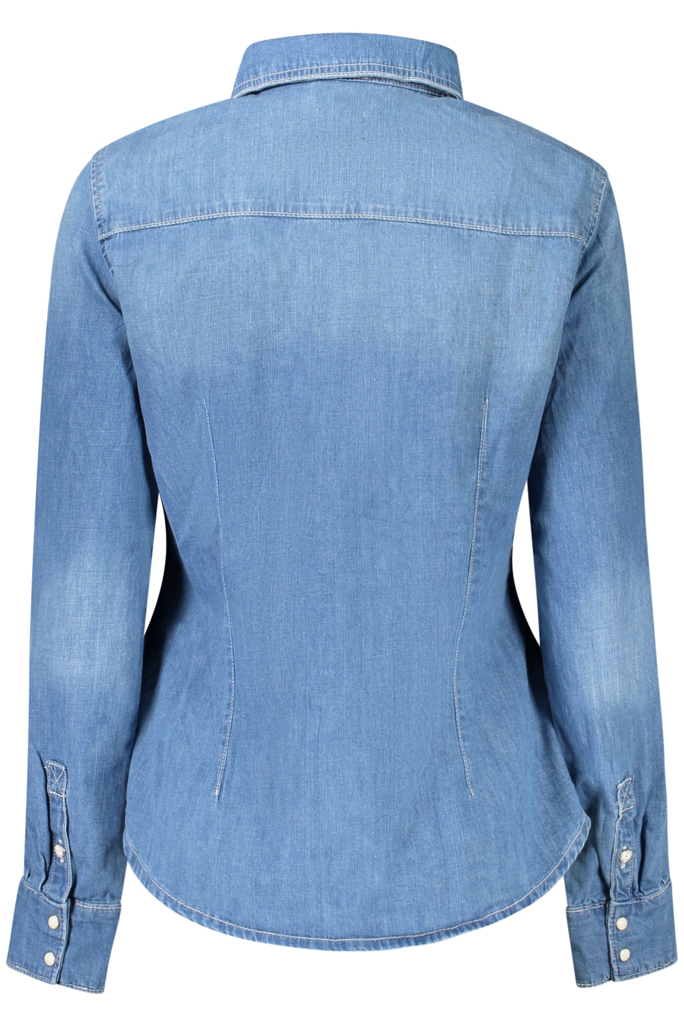 GUESS JEANS РИЗА С ДЪЛЪГ РЪКАВ ДАМСКА СИНЯ-1