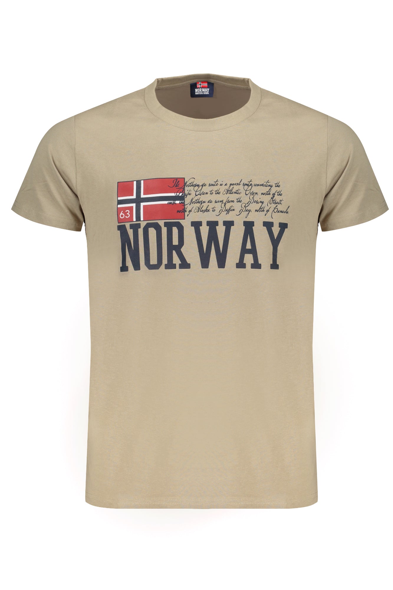 NORWAY 1963 БЕЖОВА МЪЖКА ТЕНИСКА С КЪС РЪКАВ-0