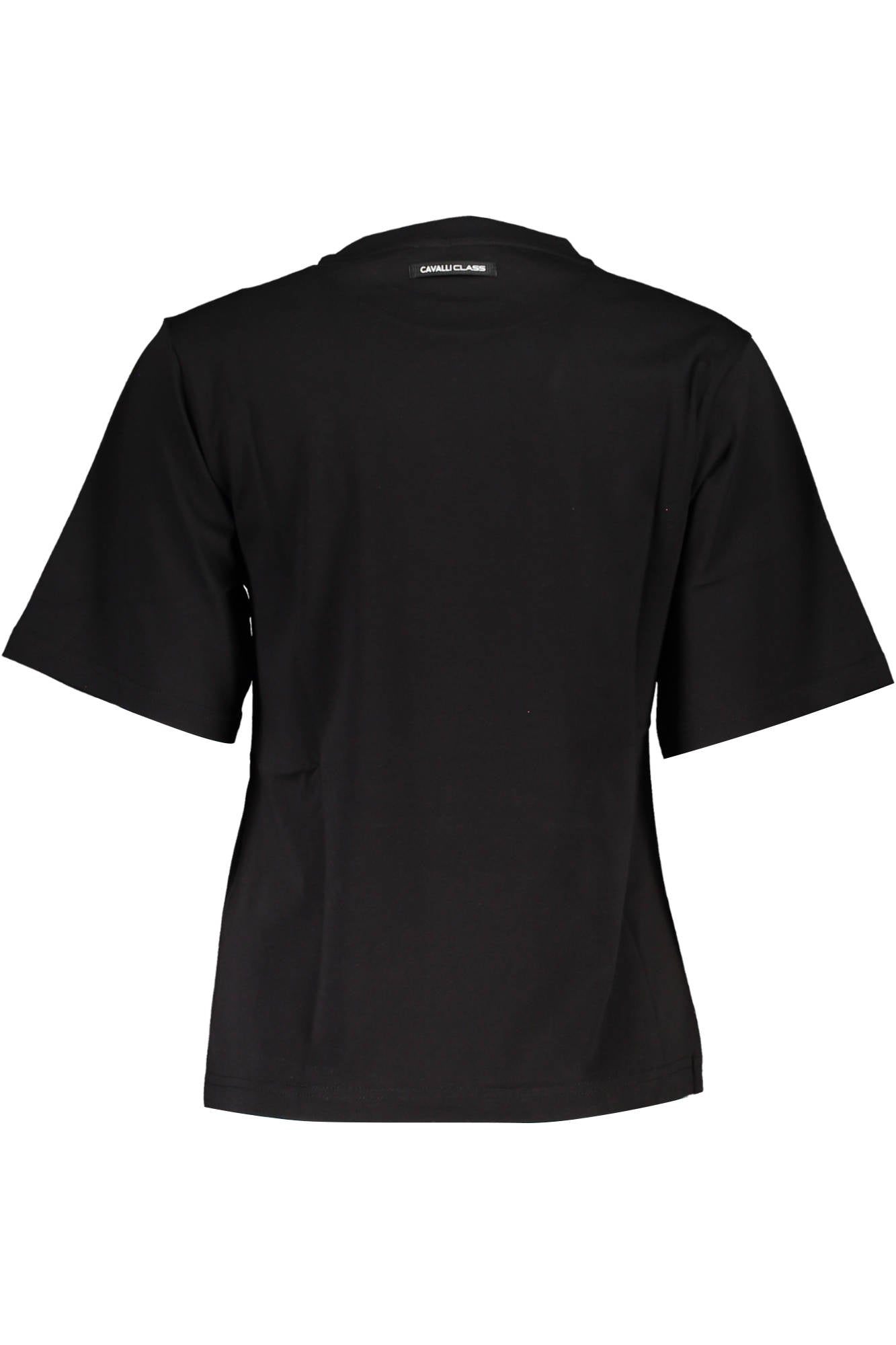 CAVALLI CLASS ТЕНИСКА С КЪС РЪКАВ ЖЕНСКА ЧЕРНА-1