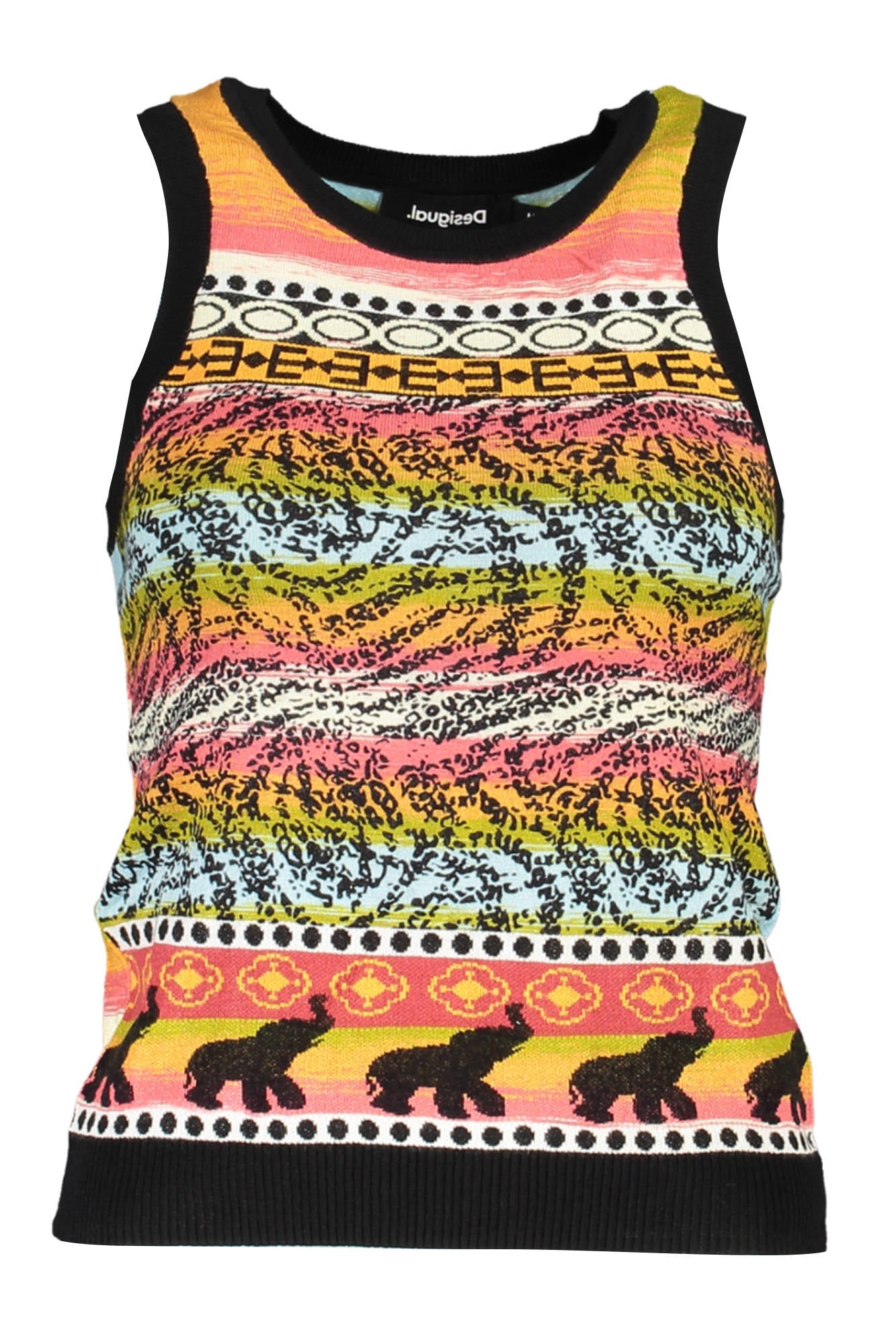 ДАМСКИ ПОТНИК DESIGUAL ЧЕРЕН