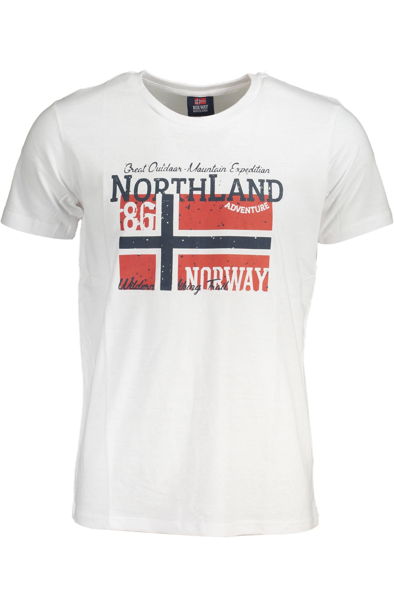 NORWAY 1963 БЯЛА МЪЖКА ТЕНИСКА С КЪС РЪКАВ-0