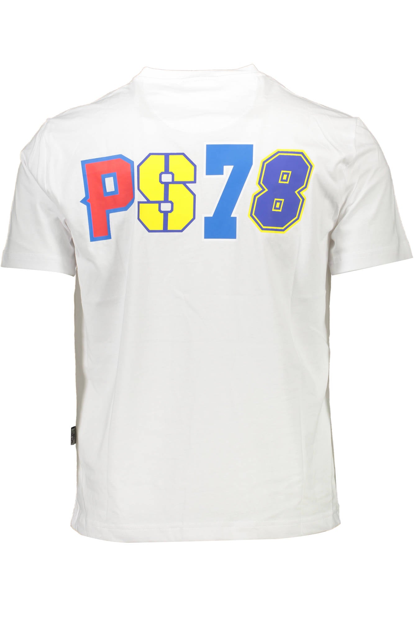 PLEIN SPORT БЯЛА МЪЖКА ТЕНИСКА С КЪС РЪКАВ