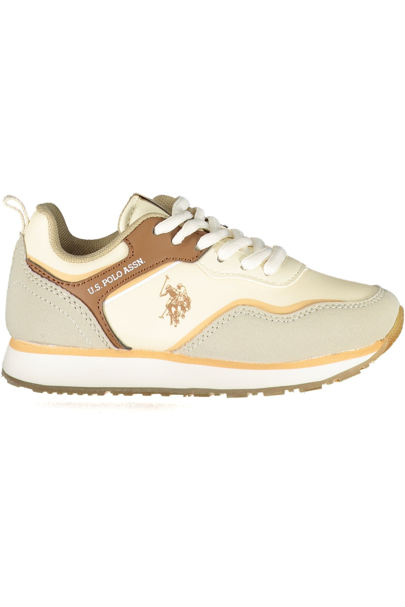 US POLO ASSN. БЕЖОВИ ДЕТСКИ СПОРТНИ ОБУВКИ-0