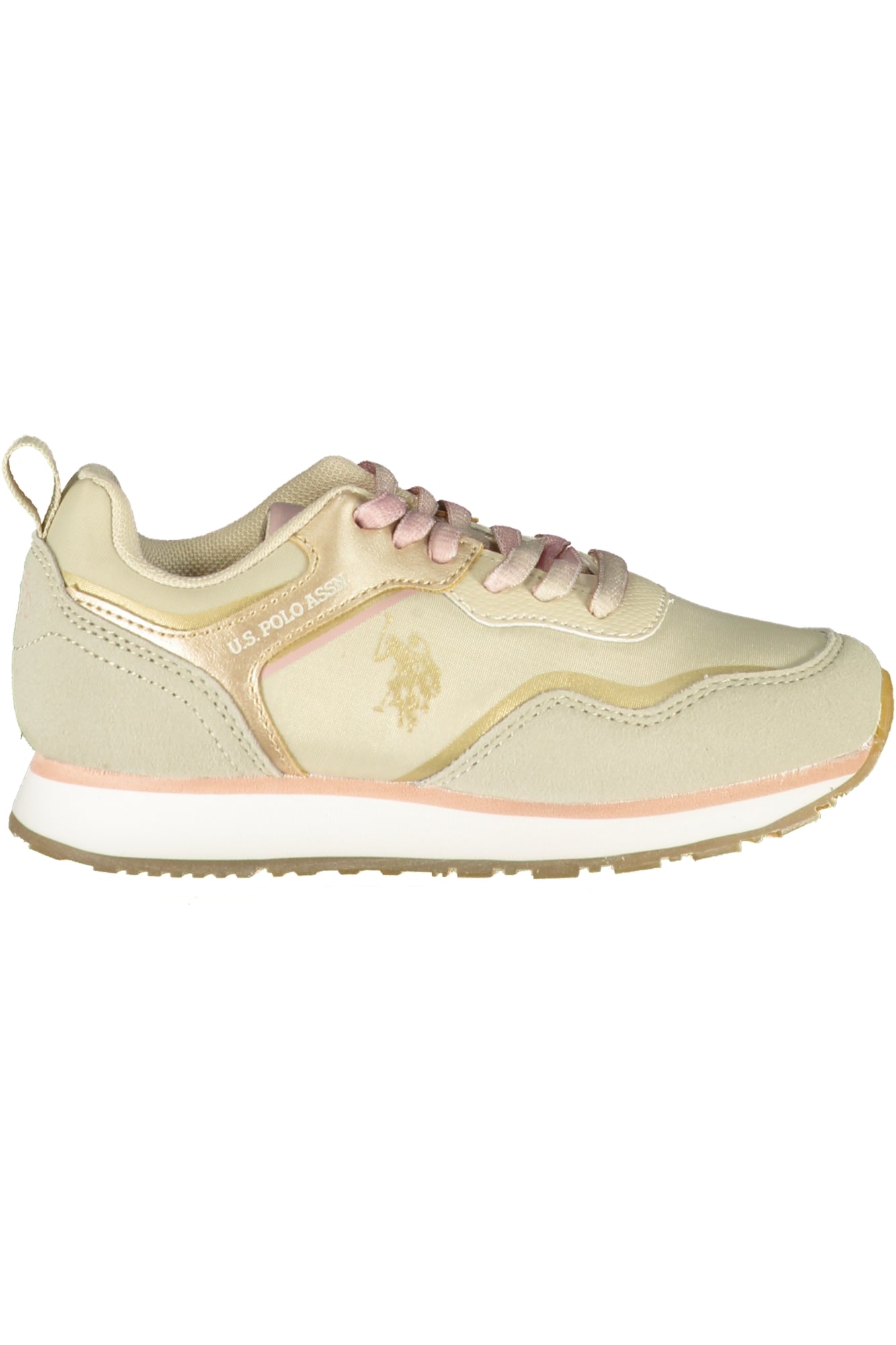 US POLO ASSN. БЕЖОВИ ДЕТСКИ СПОРТНИ ОБУВКИ-0