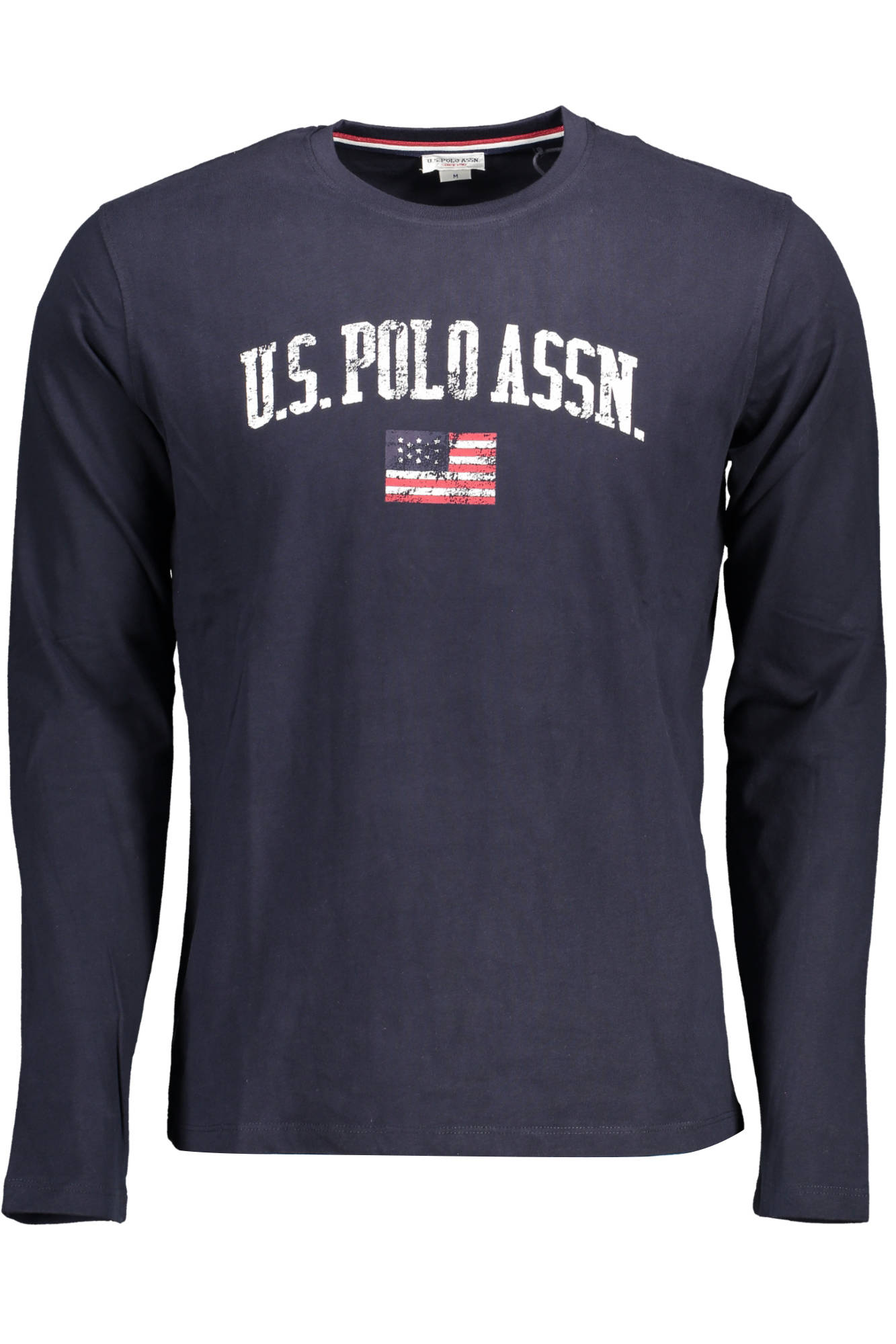 US POLO ТЕНИСКА С ДЪЛЪГ РЪКАВ МЪЖКА СИНЯ