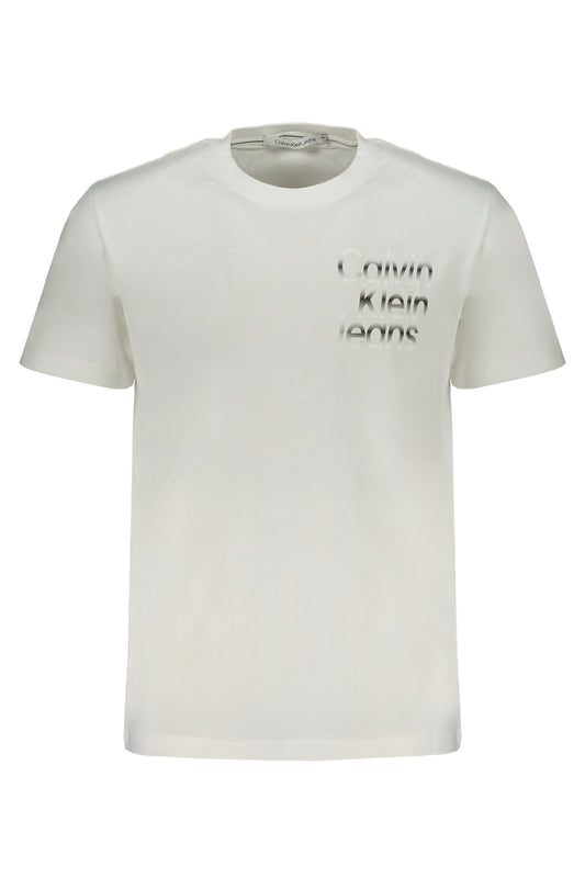 CALVIN KLEIN МЪЖКА ТЕНИСКА С КЪС РЪКАВ БЯЛА-0