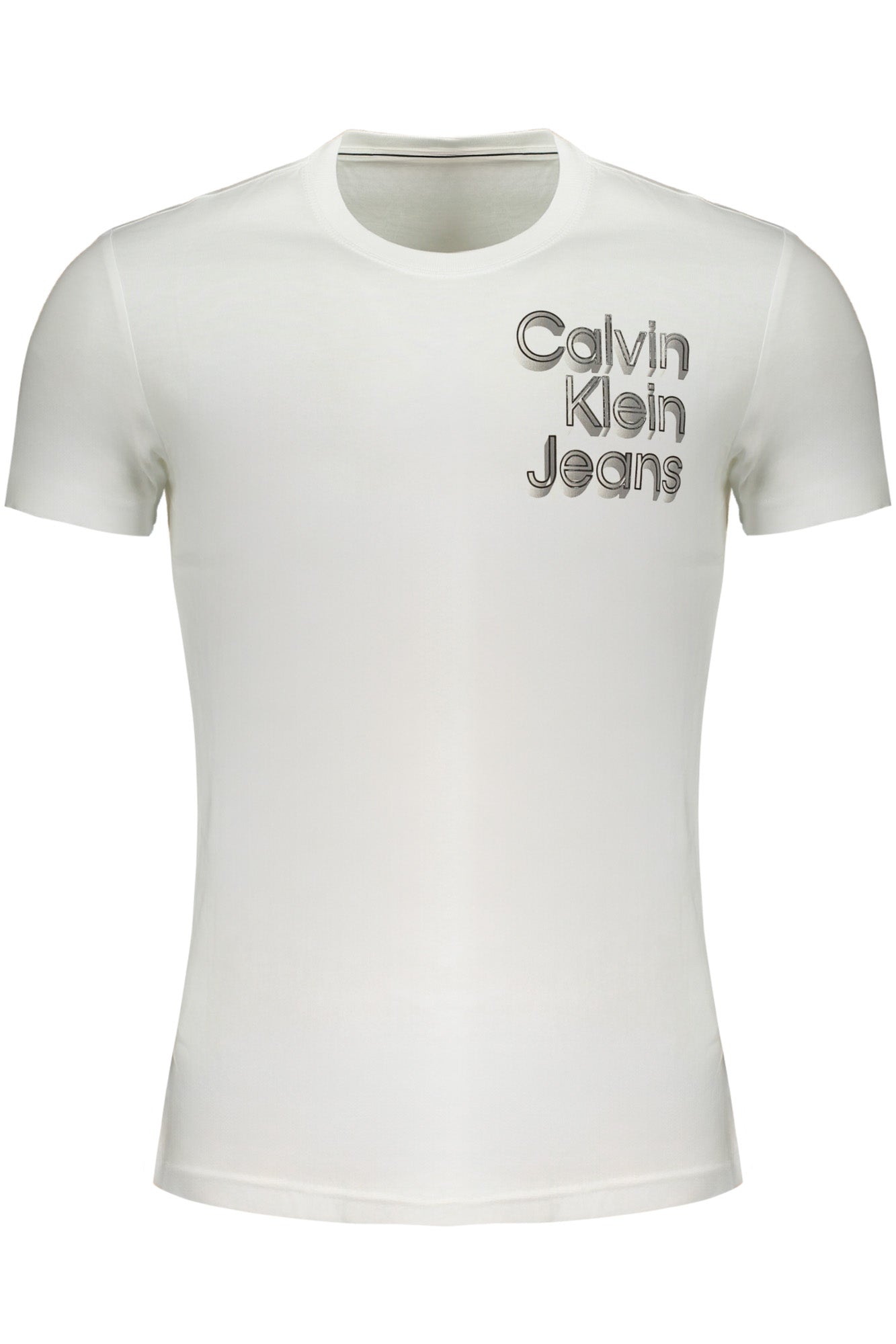 CALVIN KLEIN МЪЖКА ТЕНИСКА С КЪС РЪКАВ БЯЛА-0