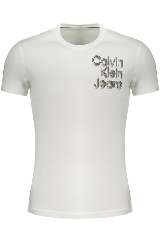 CALVIN KLEIN МЪЖКА ТЕНИСКА С КЪС РЪКАВ БЯЛА-0