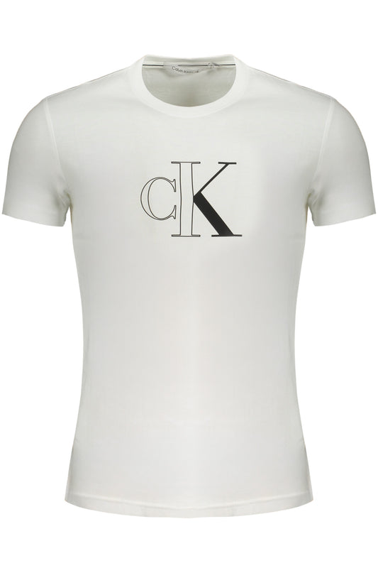 CALVIN KLEIN МЪЖКА ТЕНИСКА С КЪС РЪКАВ БЯЛА-0