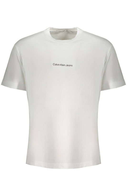 CALVIN KLEIN МЪЖКА ТЕНИСКА С КЪС РЪКАВ БЯЛА-0