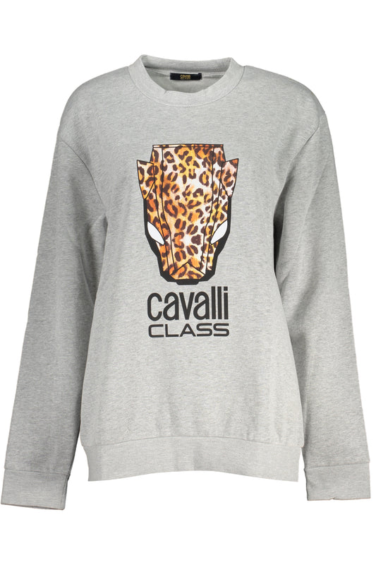 ДАМСКИ СИВ СУИТШЪР БЕЗ ЦИП CAVALLI CLASS-0
