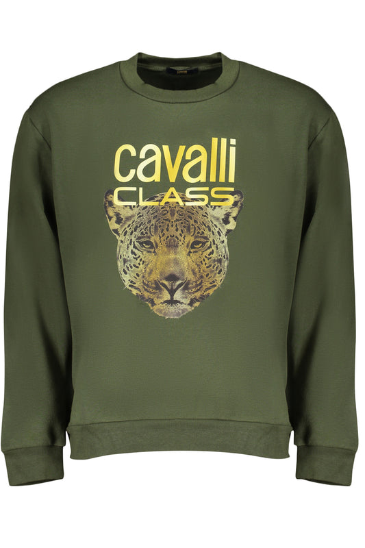 CAVALLI CLASS ЗЕЛЕН МЪЖКИ СУИТШЪТ БЕЗ ЦИП-0