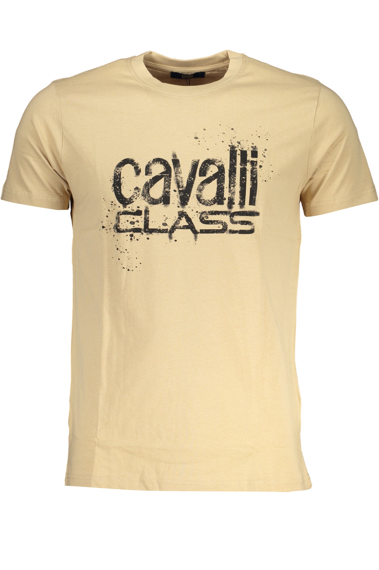 МЪЖКА ТЕНИСКА С КЪС РЪКАВ CAVALLI CLASS БЕЖОВ-0