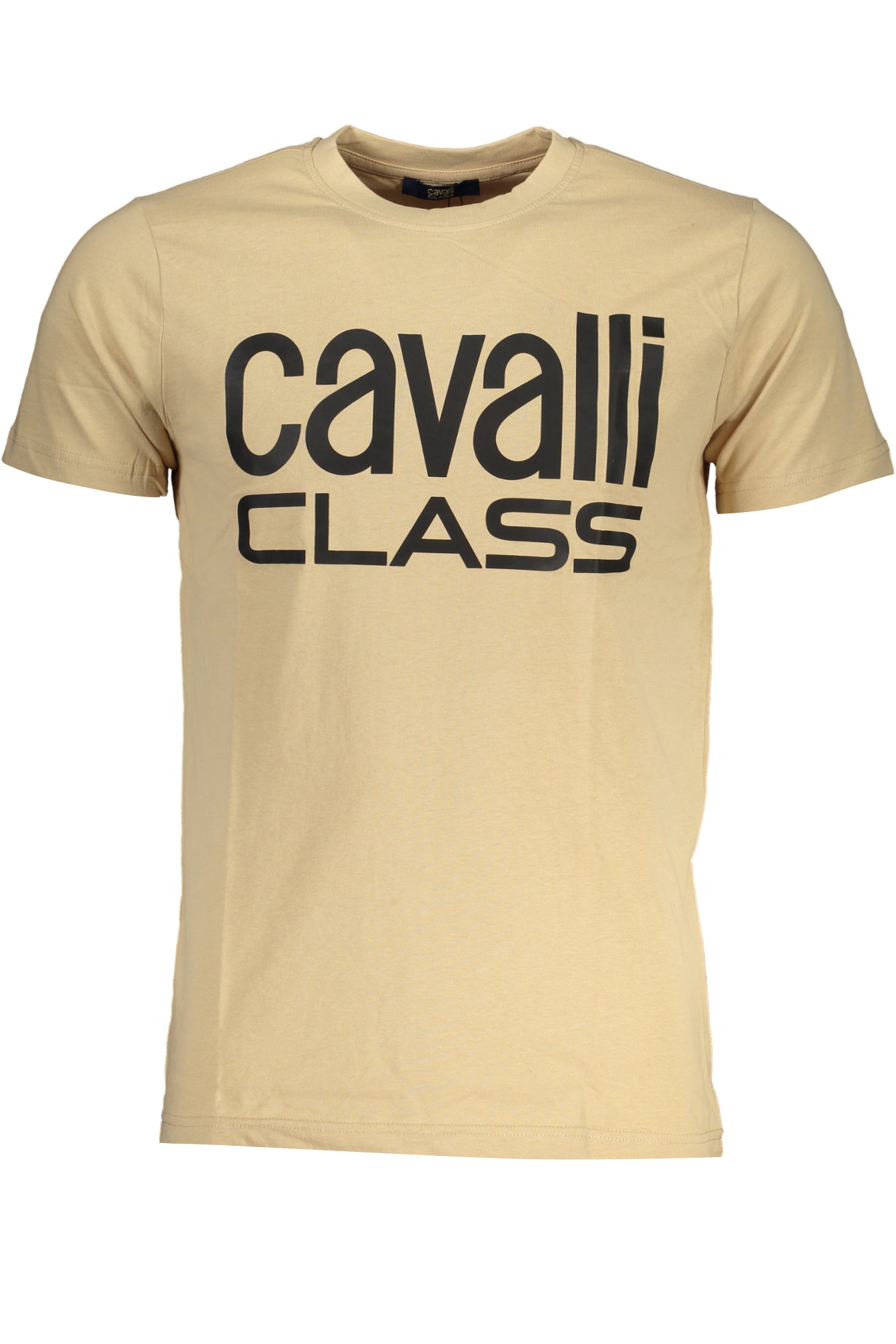 МЪЖКА ТЕНИСКА С КЪС РЪКАВ CAVALLI CLASS БЕЖОВ-0