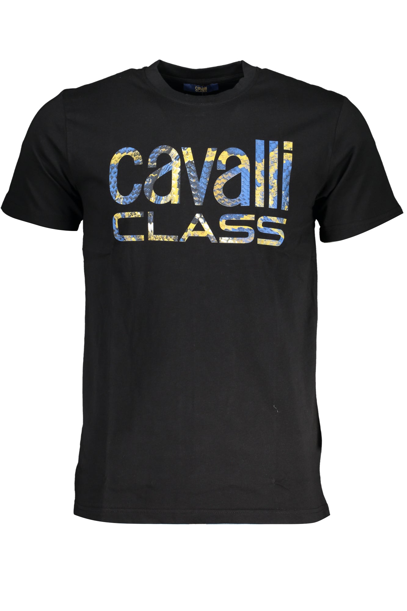 МЪЖКА ТЕНИСКА С КЪС РЪКАВ CAVALLI CLASS ЧЕРНА-0