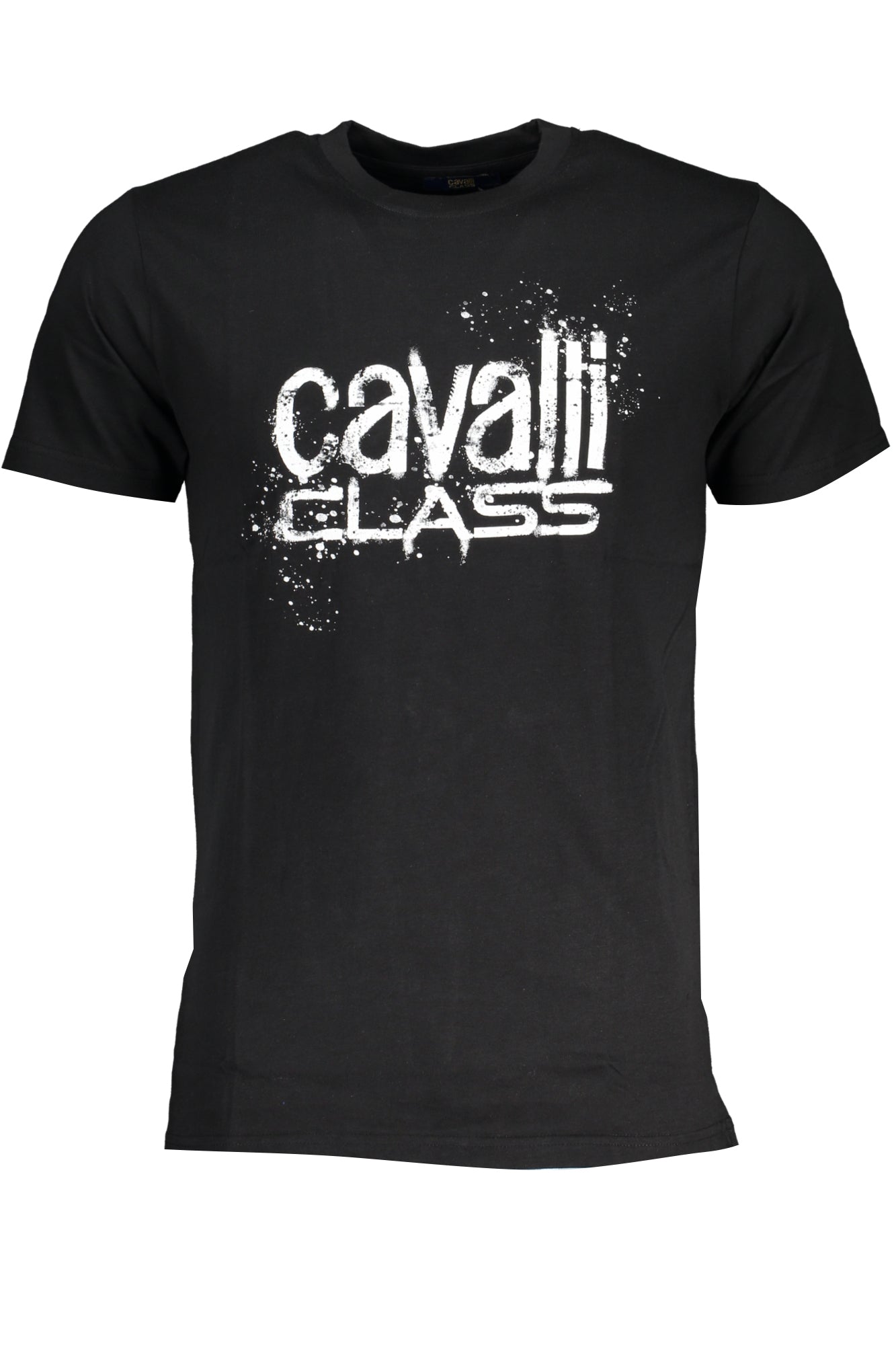 МЪЖКА ТЕНИСКА С КЪС РЪКАВ CAVALLI CLASS ЧЕРНА-0