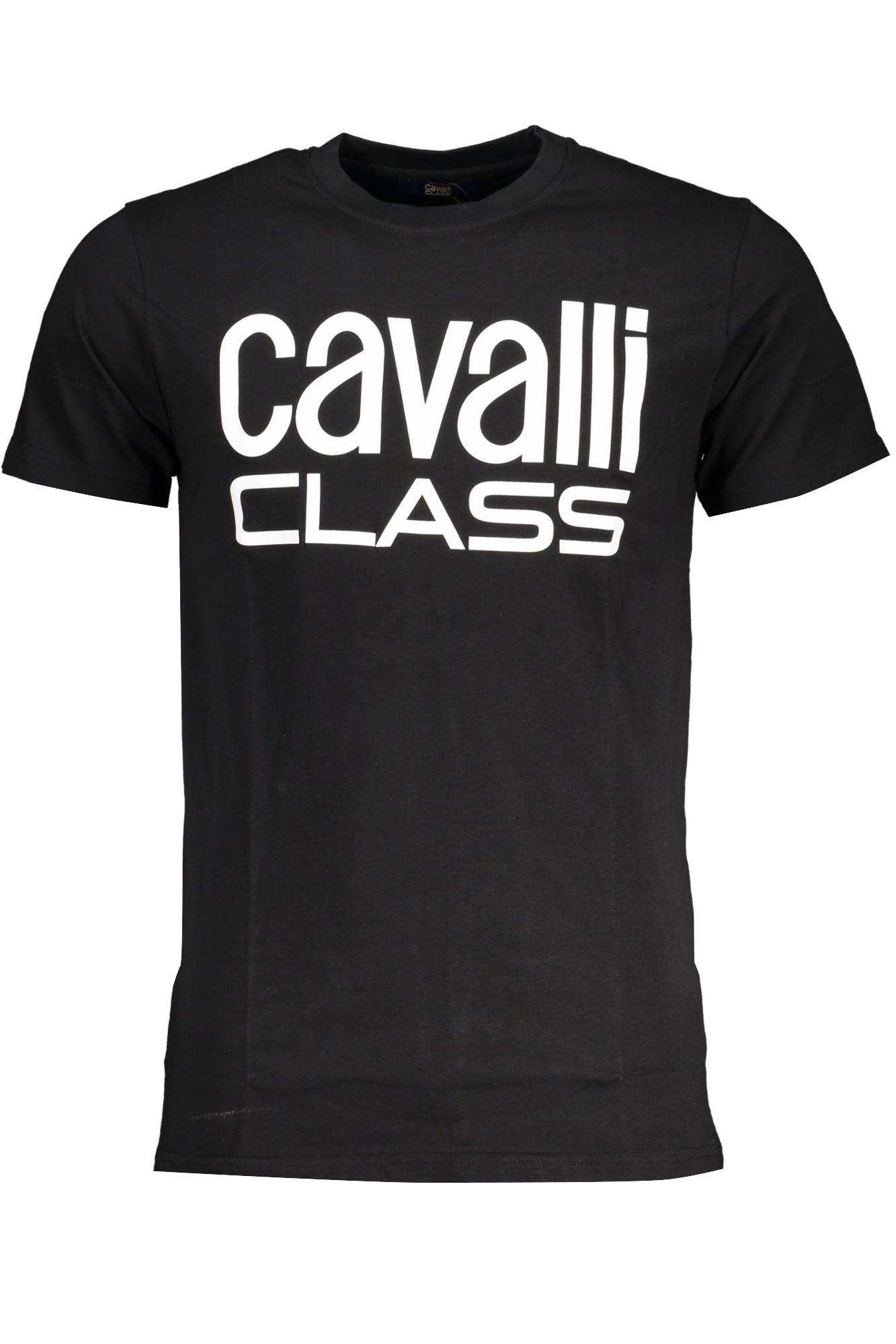 МЪЖКА ТЕНИСКА С КЪС РЪКАВ CAVALLI CLASS ЧЕРНА-0