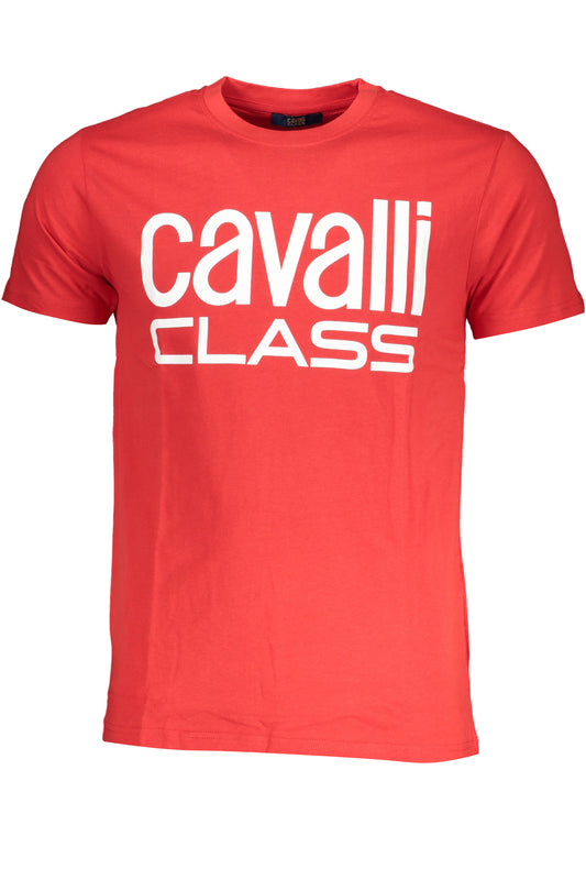 CAVALLI CLASS МЪЖКА ТЕНИСКА С КЪС РЪКАВ ЧЕРВЕНА-0