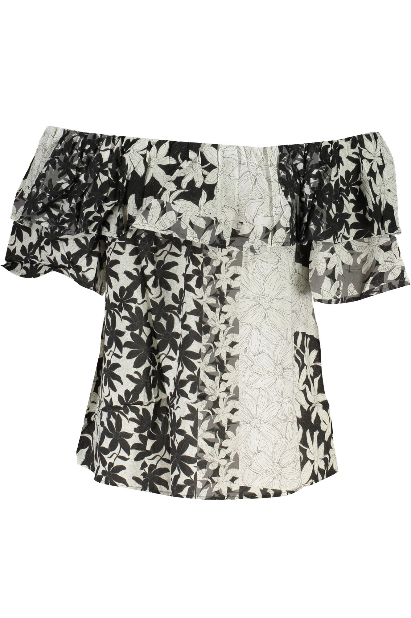ДАМСКА ТЕНИСКА С КЪС РЪКАВ DESIGUAL БЯЛА-1