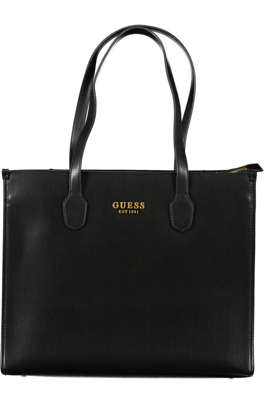 GUESS JEANS ЧЕРНА ДАМСКА ЧАНТА-0