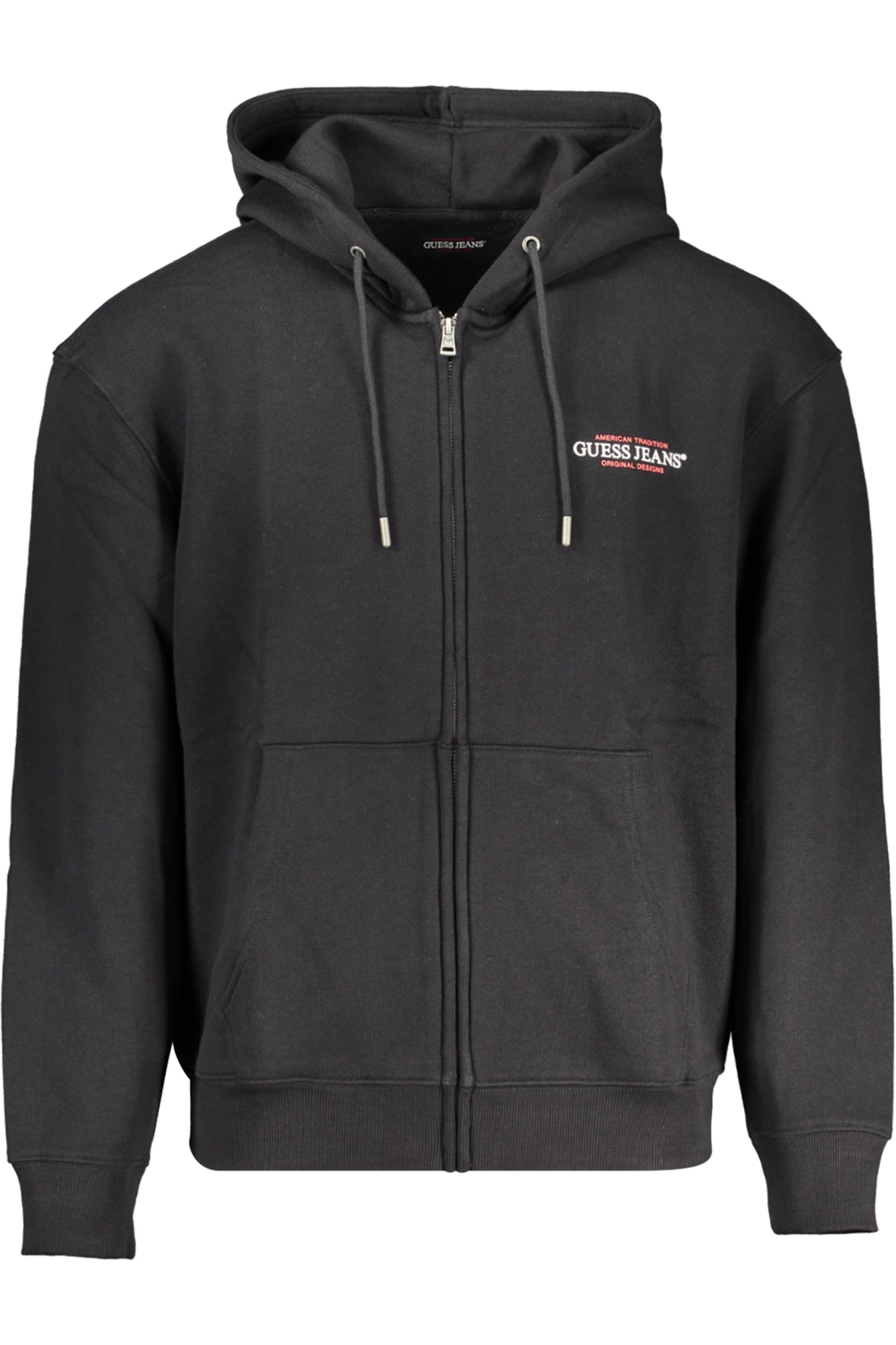 GUESS JEANS МЪЖКИ ЧЕРЕН СУИТШЪР С ЦИП-0