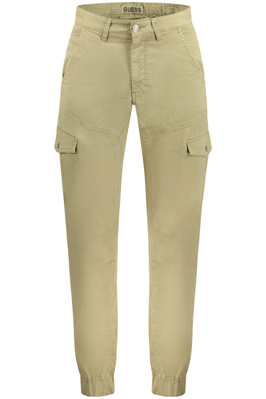 GUESS JEANS МЪЖКИ ЗЕЛЕН ПАНТАЛОН-0