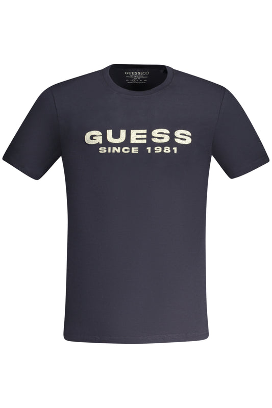 МЪЖКА ТЕНИСКА С КЪС РЪКАВ GUESS JEANS СИНЯ-0