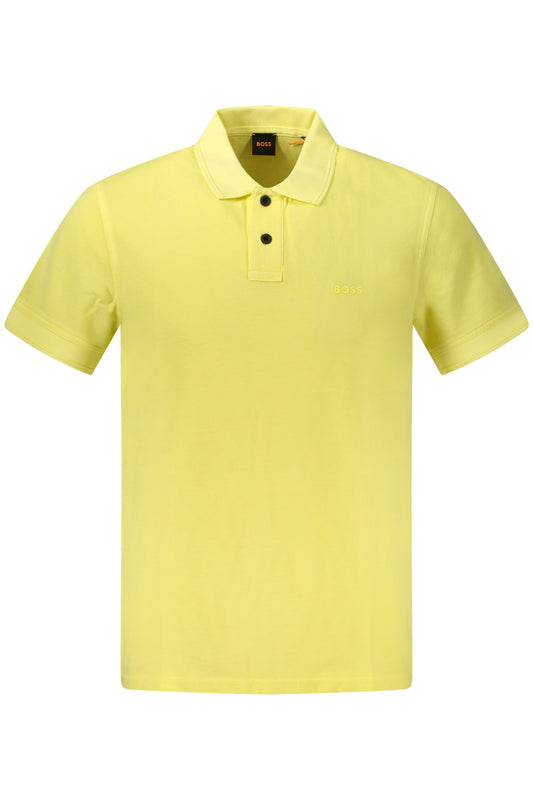 HUGO BOSS POLO С КЪС РЪКАВ МЪЖЕ ЖЪЛТО-0