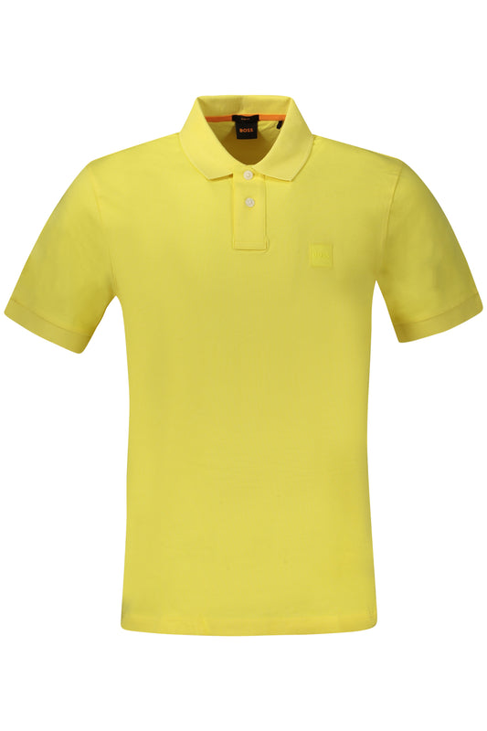 HUGO BOSS POLO С КЪС РЪКАВ МЪЖЕ ЖЪЛТО-0