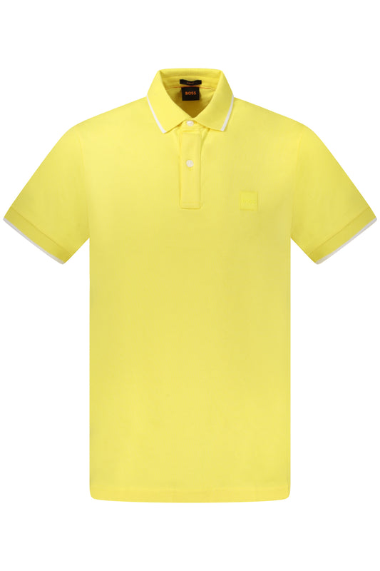 HUGO BOSS POLO С КЪС РЪКАВ МЪЖЕ ЖЪЛТО-0