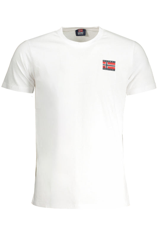 NORWAY 1963 МЪЖКА БЯЛА ТЕНИСКА С КЪС РЪКАВ-0
