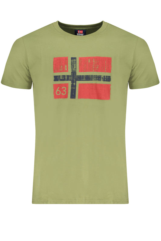 NORWAY 1963 ЗЕЛЕНА МЪЖКА ТЕНИСКА С КЪС РЪКАВ-0