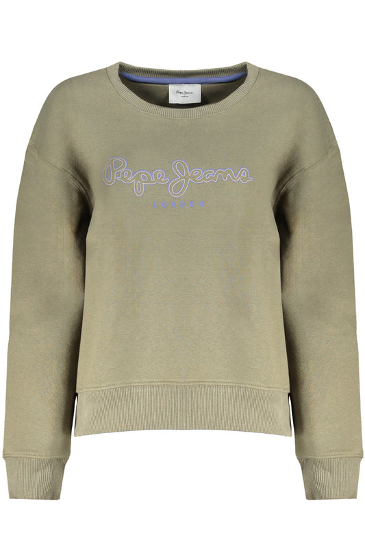 PEPE JEANS ЗЕЛЕН ДАМСКИ СУИТШЪР БЕЗ ЦИП-0
