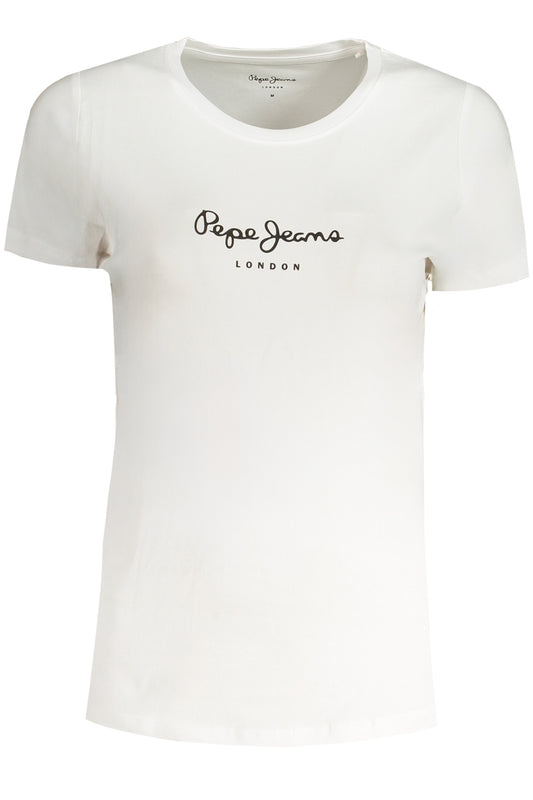 PEPE JEANS ДАМСКА ТЕНИСКА С КЪС РЪКАВ БЯЛА-0