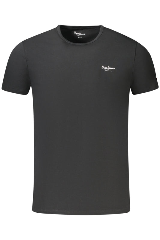 МЪЖКА ТЕНИСКА С КЪС РЪКАВ PEPE JEANS ЧЕРНА-0