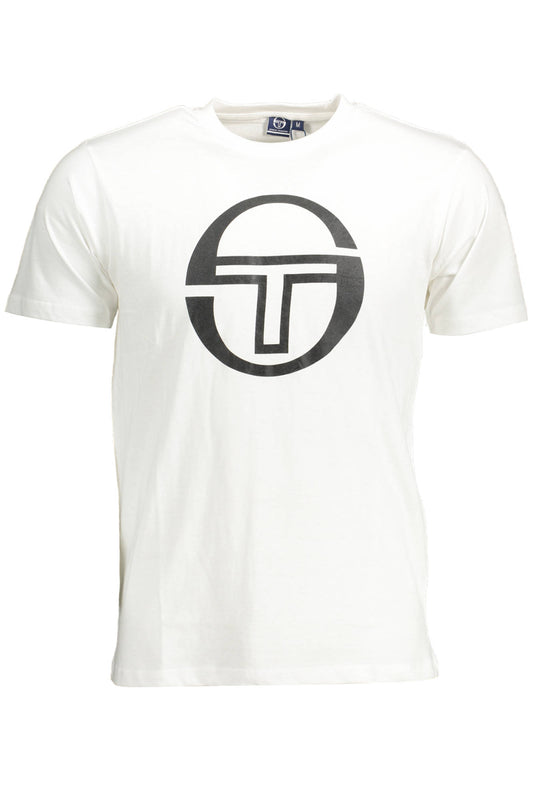 SERGIO TACCHINI БЯЛА МЪЖКА ТЕНИСКА С КЪС РЪКАВ-0
