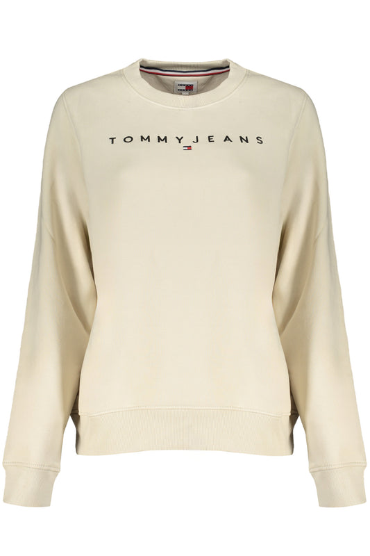 TOMMY HILFIGER ДАМСКИ СУИТШЪТ БЕЗ ЦИП БЕЖОВ-0