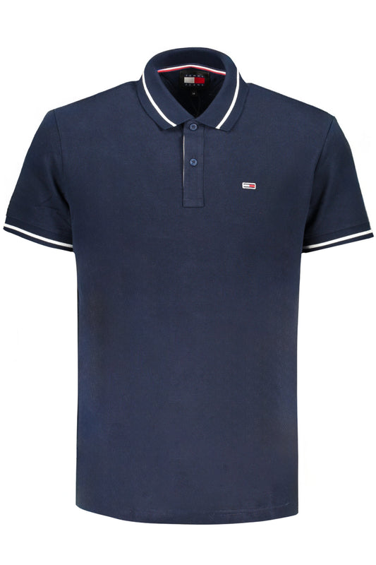 TOMMY HILFIGER МЪЖКА ПОЛО БЛИЗКА С КЪС РЪКАВ СИН-0