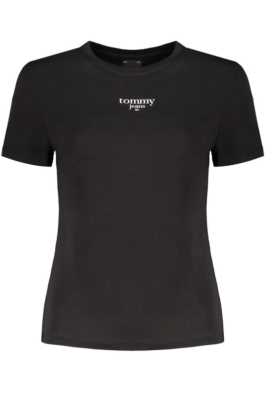 TOMMY HILFIGER ДАМСКА ТЕНИСКА С КЪС РЪКАВ ЧЕРНА-0