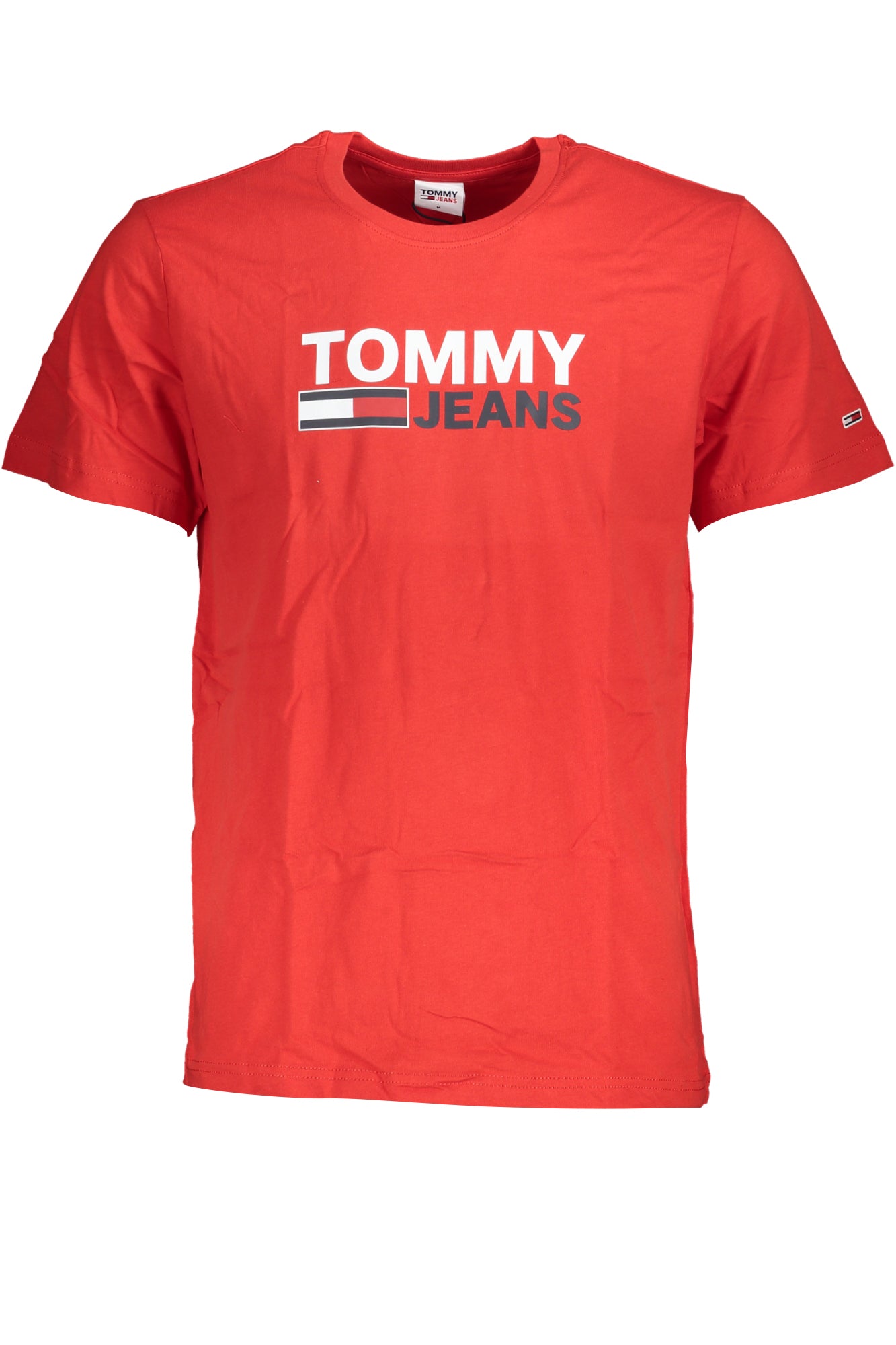 TOMMY HILFIGER МЪЖКА ЧЕРВЕНА ТЕНИСКА С КЪС РЪКАВ-0