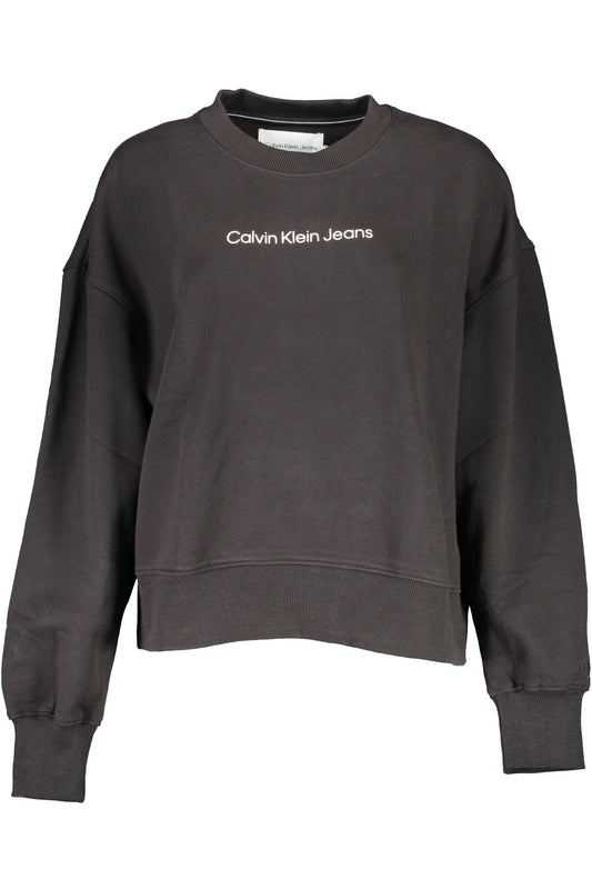 CALVIN KLEIN ДАМСКИ СУИТШЪР БЕЗ ЦИП ЧЕРЕН-0