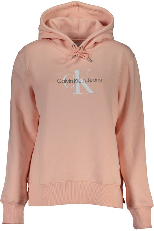 РОЗОВ ДАМСКИ СУИТШЪР БЕЗ ЦИП CALVIN KLEIN-0