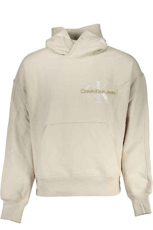 CALVIN KLEIN СУИТШЪР БЕЗ ЦИП МЪЖКИ БЕЖОВ-0