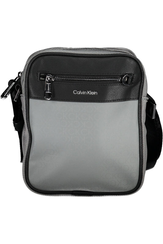 CALVIN KLEIN СИВА МЪЖКА ЧАНТА ПРЕЗ РАМО-0