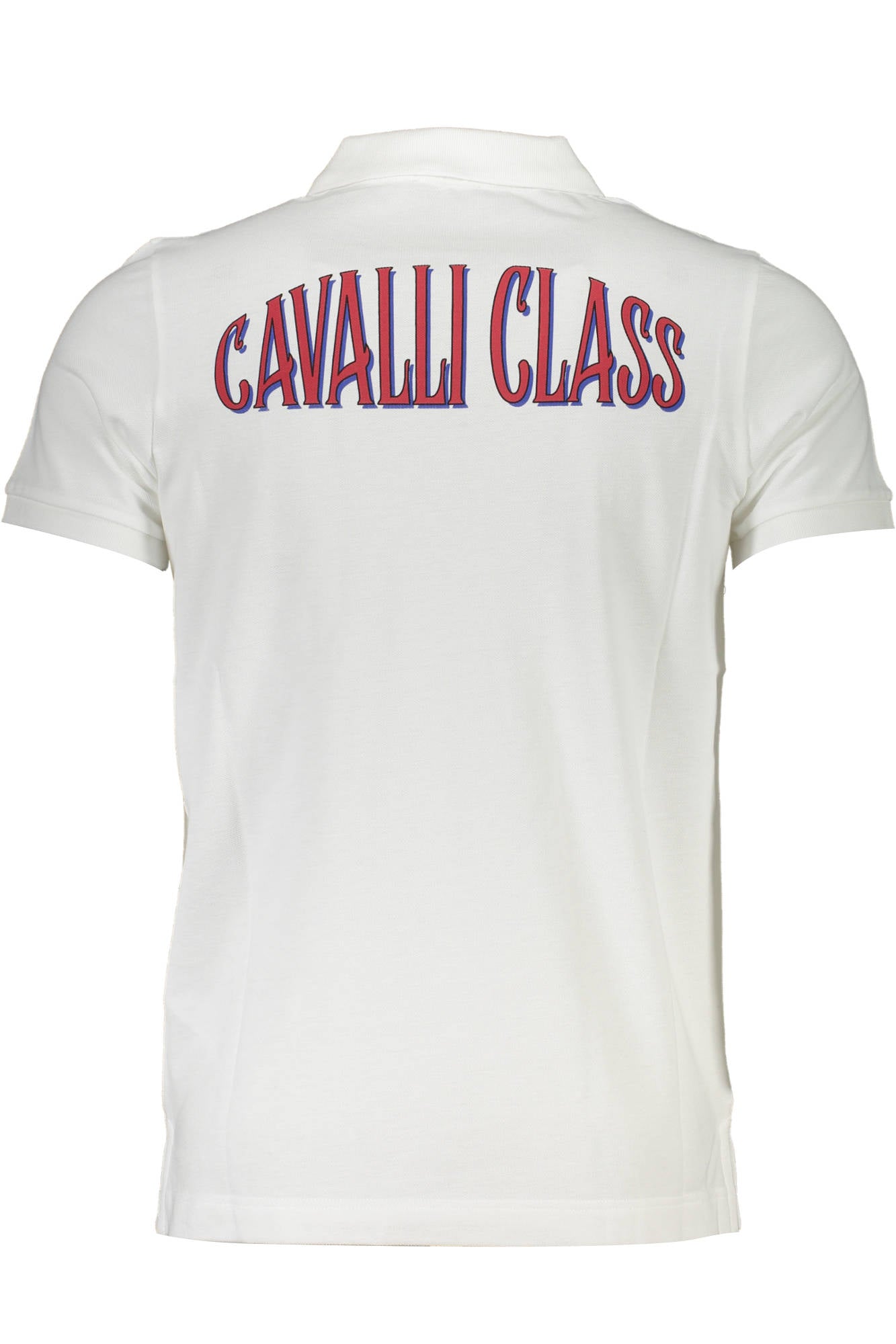 МЪЖКО ПОЛО С КЪС РЪКАВ CAVALLI CLASS БЯЛО-1